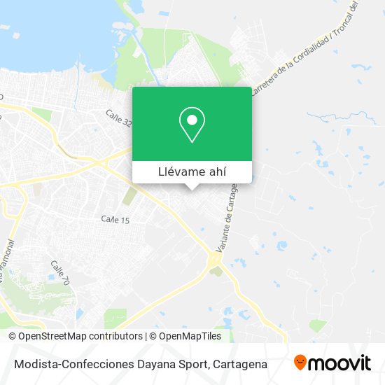 Mapa de Modista-Confecciones Dayana Sport