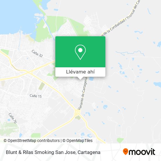 Mapa de Blunt & Rilas Smoking San Jose