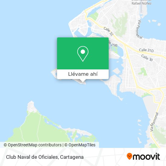 Mapa de Club Naval de Oficiales