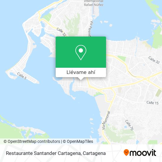 Mapa de Restaurante Santander Cartagena