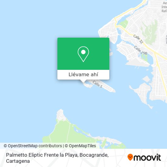 Mapa de Palmetto Eliptic Frente la Playa, Bocagrande