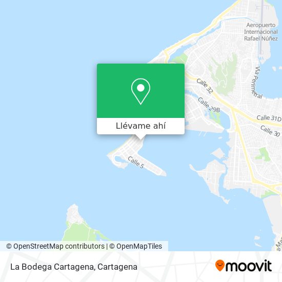 Mapa de La Bodega Cartagena