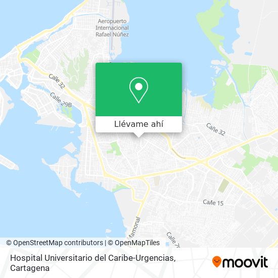 Mapa de Hospital Universitario del Caribe-Urgencias