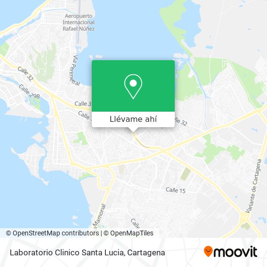 Mapa de Laboratorio Clinico Santa Lucia