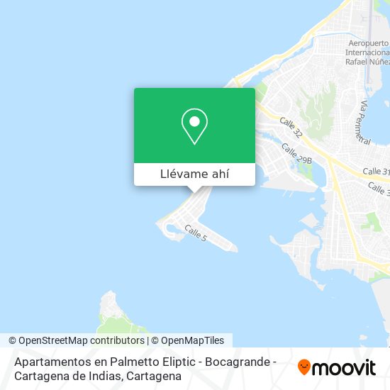 Mapa de Apartamentos en Palmetto Eliptic - Bocagrande - Cartagena de Indias