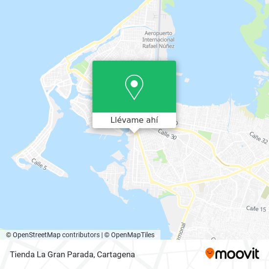 Mapa de Tienda La Gran Parada