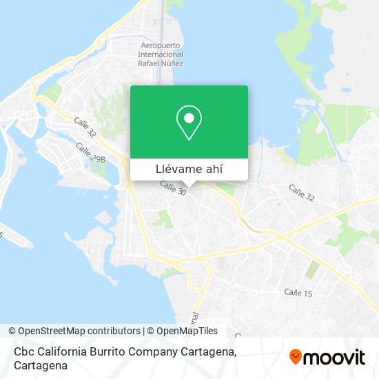 Mapa de Cbc California Burrito Company Cartagena