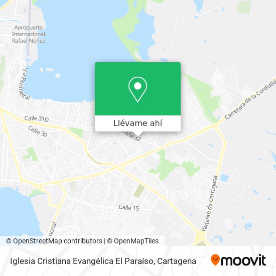 Mapa de Iglesia Cristiana Evangélica El Paraíso