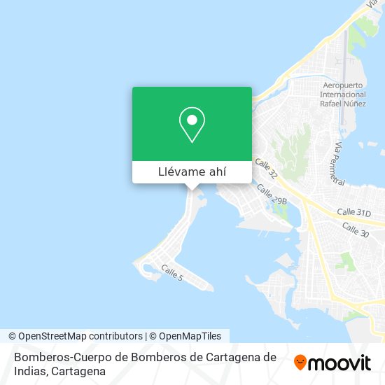 Mapa de Bomberos-Cuerpo de Bomberos de Cartagena de Indias