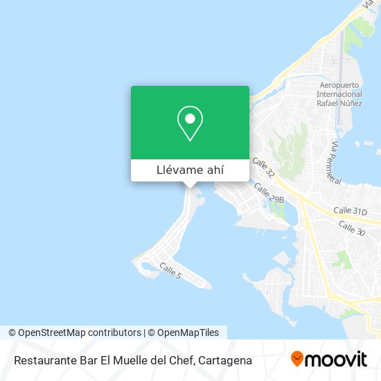 Mapa de Restaurante Bar El Muelle del Chef