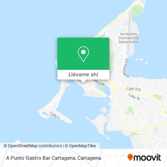 Mapa de A Punto Gastro Bar Cartagena