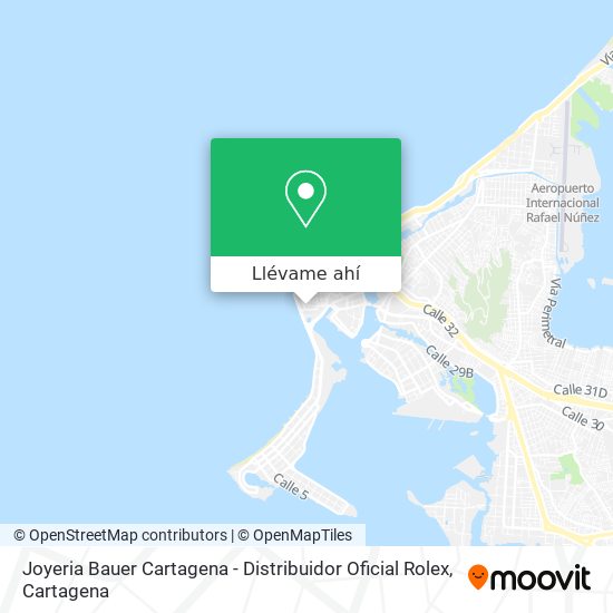 Mapa de Joyeria Bauer Cartagena - Distribuidor Oficial Rolex