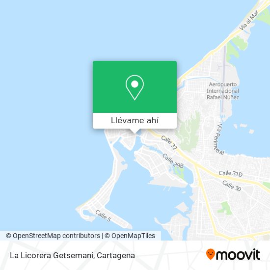 Mapa de La Licorera Getsemani