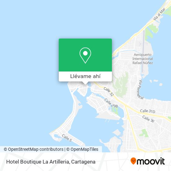 Mapa de Hotel Boutique La Artilleria
