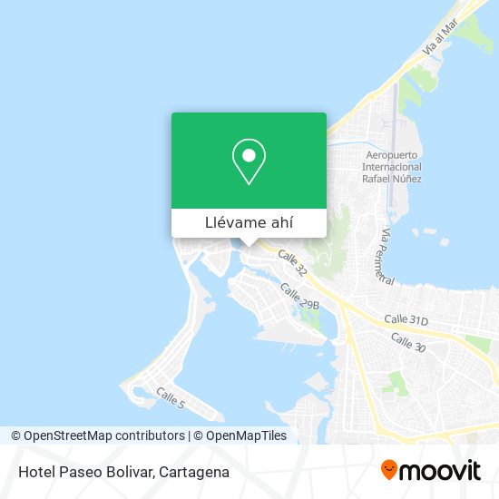 Mapa de Hotel Paseo Bolivar