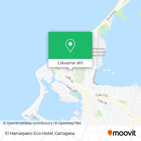 Mapa de El Hamaquero Eco-Hotel