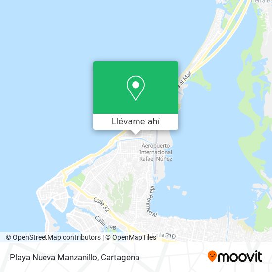 Mapa de Playa Nueva Manzanillo