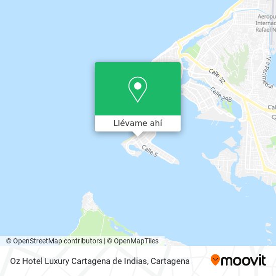 Mapa de Oz Hotel Luxury Cartagena de Indias