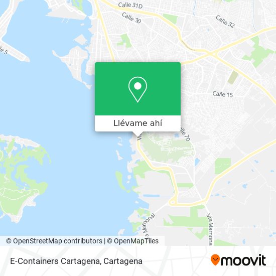 Mapa de E-Containers Cartagena