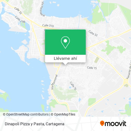 Mapa de Dinapoli Pizza y Pasta