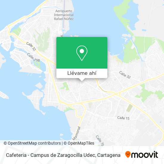 Mapa de Cafeteria - Campus de Zaragocilla Udec