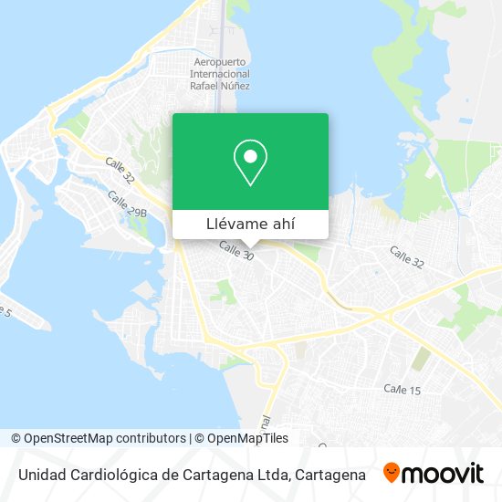 Mapa de Unidad Cardiológica de Cartagena Ltda