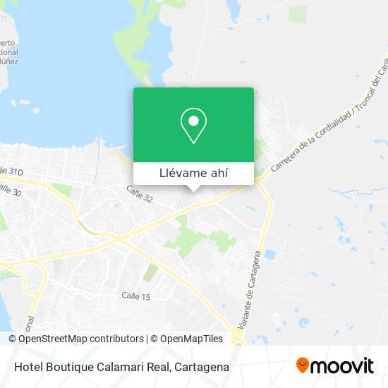 Mapa de Hotel Boutique Calamari Real