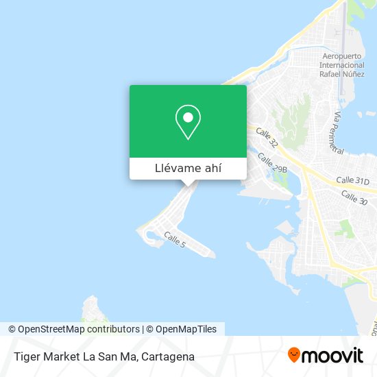 Mapa de Tiger Market La San Ma