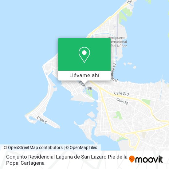 Mapa de Conjunto Residencial Laguna de San Lazaro Pie de la Popa