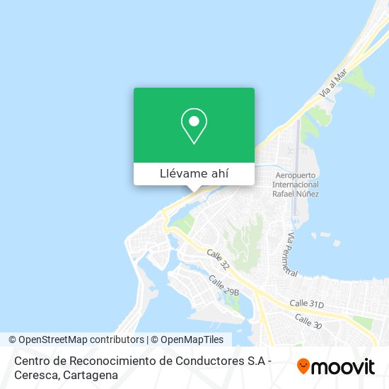 Mapa de Centro de Reconocimiento de Conductores S.A - Ceresca