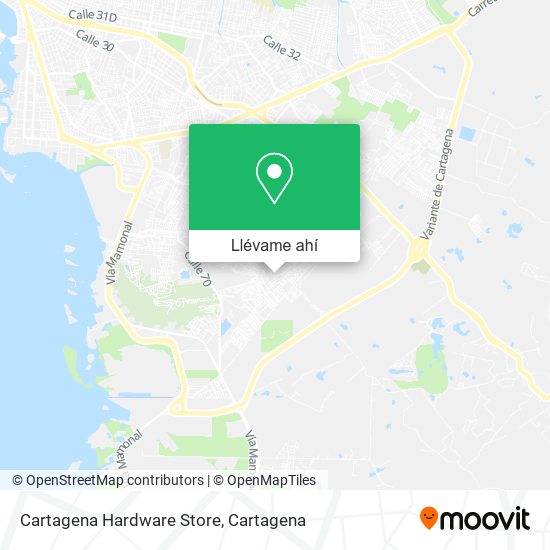 Mapa de Cartagena Hardware Store