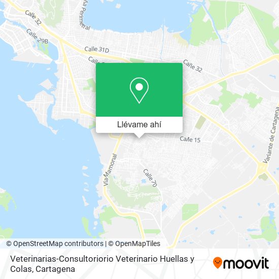 Mapa de Veterinarias-Consultoriorio Veterinario Huellas y Colas