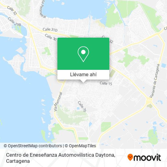 Mapa de Centro de Eneseñanza Automovilística Daytona