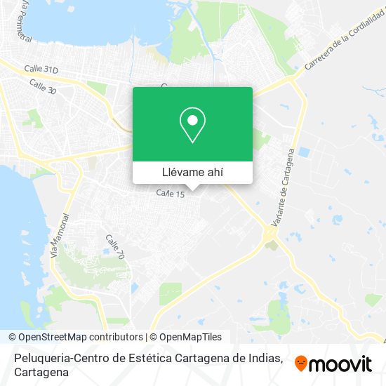 Mapa de Peluqueria-Centro de Estética Cartagena de Indias