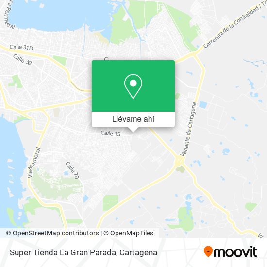 Mapa de Super Tienda La Gran Parada