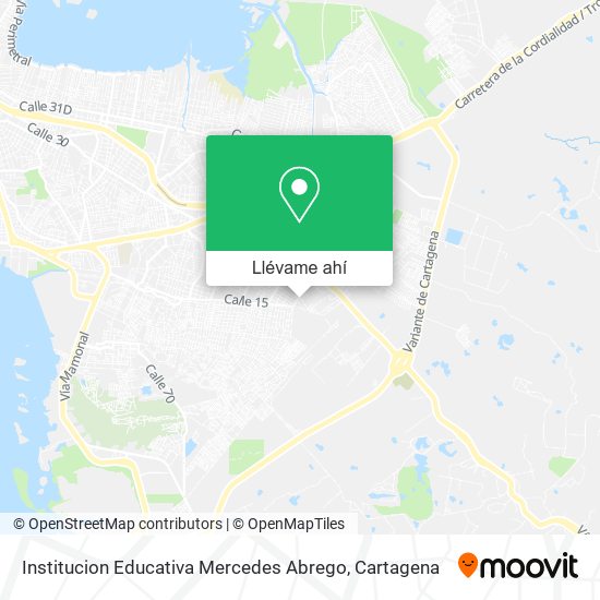 Mapa de Institucion Educativa Mercedes Abrego