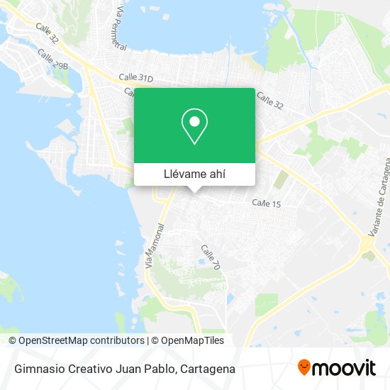 Mapa de Gimnasio Creativo Juan Pablo