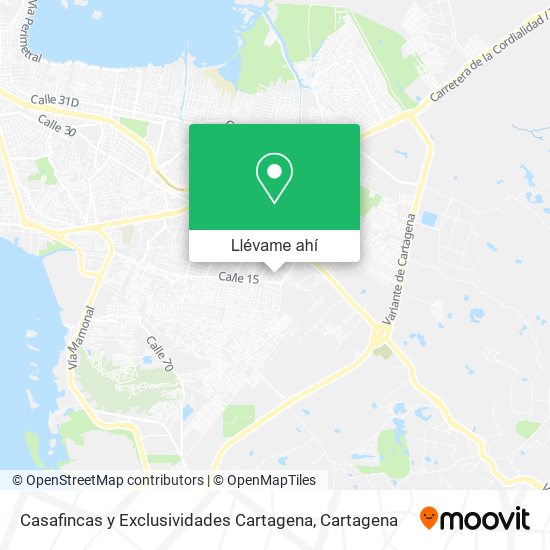Mapa de Casafincas y Exclusividades Cartagena