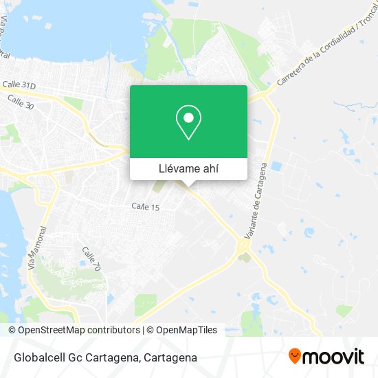 Mapa de Globalcell Gc Cartagena