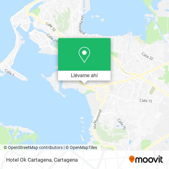 Mapa de Hotel Ok Cartagena