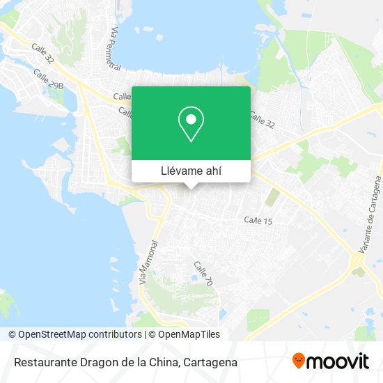 Mapa de Restaurante Dragon de la China