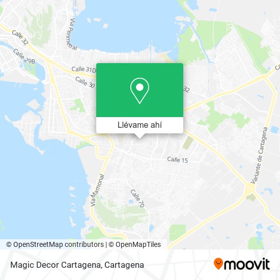 Mapa de Magic Decor Cartagena