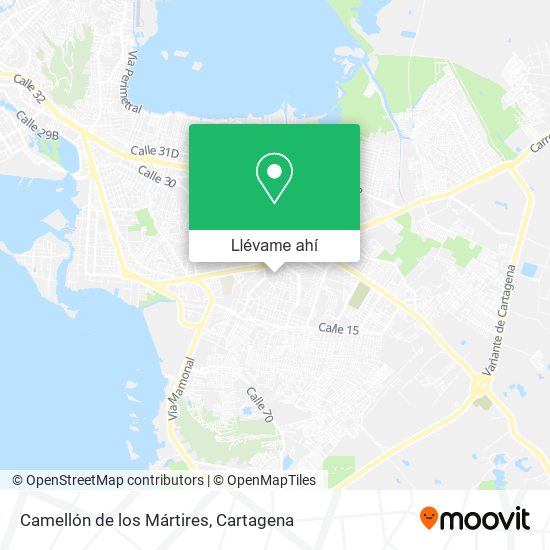 Mapa de Camellón de los Mártires