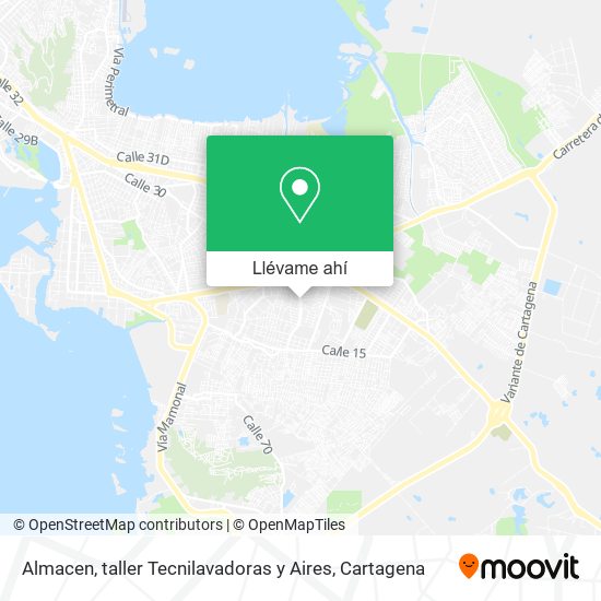 Mapa de Almacen, taller Tecnilavadoras y Aires
