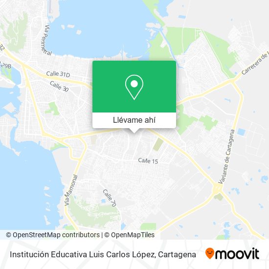 Mapa de Institución Educativa Luis Carlos López