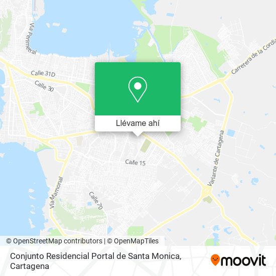 Mapa de Conjunto Residencial Portal de Santa Monica