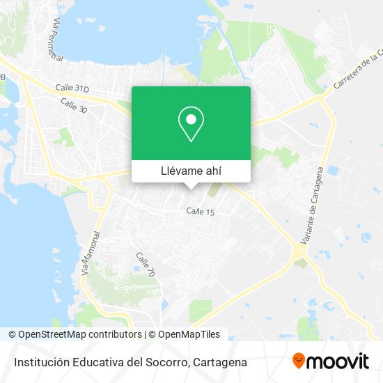 Mapa de Institución Educativa del Socorro