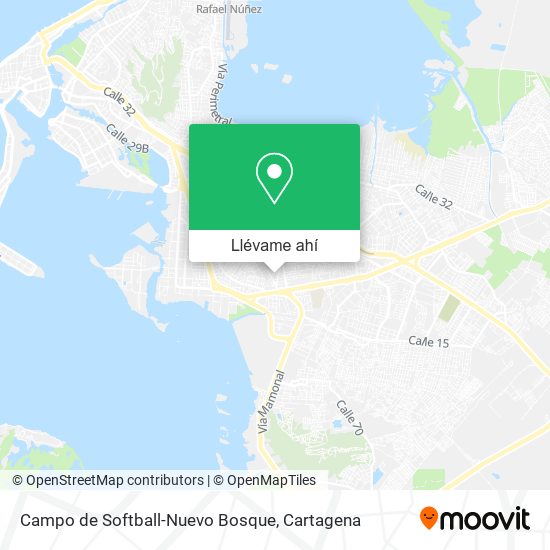 Mapa de Campo de Softball-Nuevo Bosque