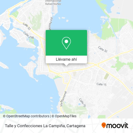 Mapa de Talle y Confecciones La Campiña