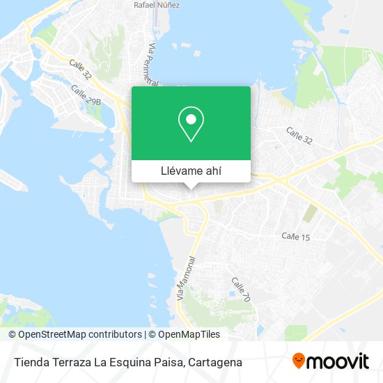 Mapa de Tienda Terraza La Esquina Paisa